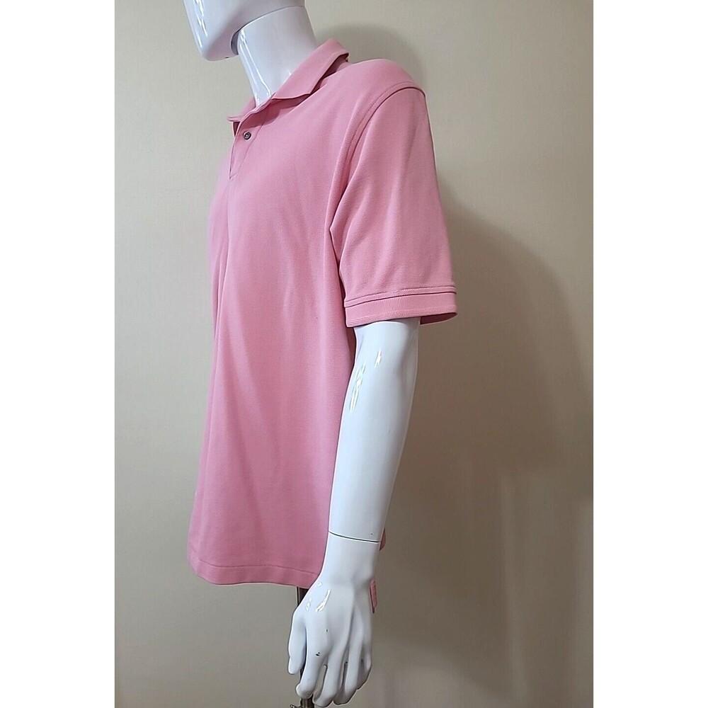 Jos A Bank Travelers Collection Mens Polo Shirt Size Large 100% Cotton Pink - Picture 2 of 8